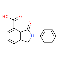 ChemSpider 2D Image | 3-Oxo-2-phenyl-4-isoindolinecarboxylic acid | C15H11NO3