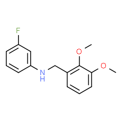 ChemSpider 2D Image | N-(2,3-Dimethoxybenzyl)-3-fluoroaniline | C15H16FNO2