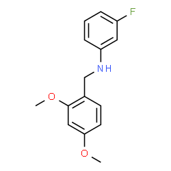 ChemSpider 2D Image | N-(2,4-Dimethoxybenzyl)-3-fluoroaniline | C15H16FNO2