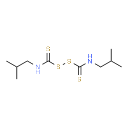 ChemSpider 2D Image | 1,1'-[Disulfanediylbis(carbonothioylimino)]bis(2-methylpropane) | C10H20N2S4