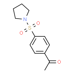 ChemSpider 2D Image | 1-(4-(1-PYRROLIDINYLSULFONYL)PHENYL)ETHANONE | C12H15NO3S