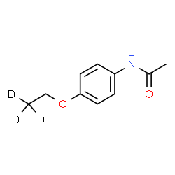 ChemSpider 2D Image | N-{4-[(2,2,2-~2~H_3_)Ethyloxy]phenyl}acetamide | C10H10D3NO2