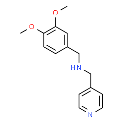 ChemSpider 2D Image | (3,4-Dimethoxy-benzyl)-pyridin-4-ylmethyl-amine | C15H18N2O2