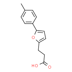 ChemSpider 2D Image | 3-(5-p-Tolyl-furan-2-yl)propionic acid | C14H14O3
