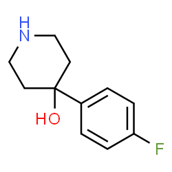 ChemSpider 2D Image | 4-(4-Fluorophenyl)-4-piperidinol | C11H14FNO
