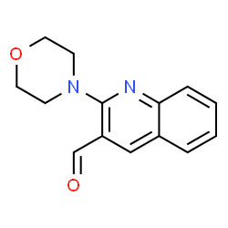 ChemSpider 2D Image | 2-Morpholinoquinoline-3-carbaldehyde | C14H14N2O2