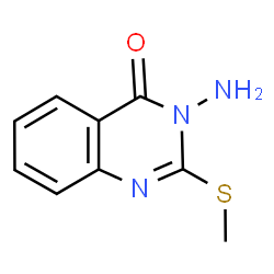 ChemSpider 2D Image | 3-amino-2-(methylthio)quinazolin-4(3H)-one | C9H9N3OS
