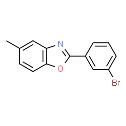 ChemSpider 2D Image | 2-(3-Bromophenyl)-5-methyl-1,3-benzoxazole | C14H10BrNO
