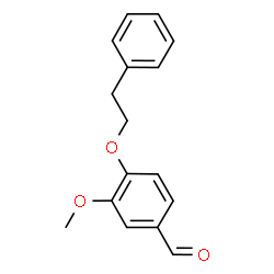 ChemSpider 2D Image | 3-Methoxy-4-(2-phenylethoxy)benzaldehyde | C16H16O3