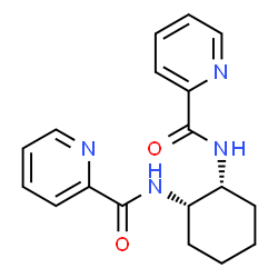 ChemSpider 2D Image | N,N'-(1R,2S)-1,2-Cyclohexanediyldi(2-pyridinecarboxamide) | C18H20N4O2