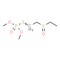 ChemSpider 2D Image | S-[2-(Ethylsulfinyl)(1-~14~C)ethyl] O,O-dimethyl phosphorothioate | C514CH15O4PS2