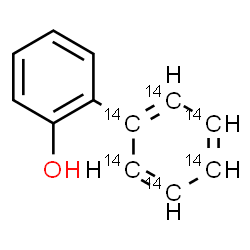 ChemSpider 2D Image | 2-(1',2',3',4',5',6'-~14~C_6_)Biphenylol | C614C6H10O