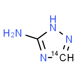ChemSpider 2D Image | (3-~14~C)-1H-1,2,4-Triazol-5-amine | C14CH4N4