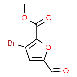 ChemSpider 2D Image | Methyl 3-bromo-5-formyl-2-furoate | C7H5BrO4