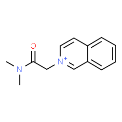 ChemSpider 2D Image | 2-[2-(Dimethylamino)-2-oxoethyl]isoquinolinium | C13H15N2O