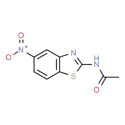 ChemSpider 2D Image | N-(5-Nitro-1,3-benzothiazol-2-yl)acetamide | C9H7N3O3S