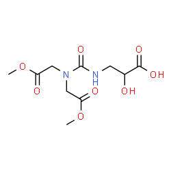 ChemSpider 2D Image | 3-{[Bis(2-methoxy-2-oxoethyl)carbamoyl]amino}-2-hydroxypropanoic acid | C10H16N2O8