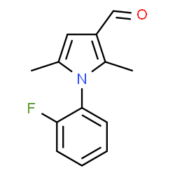 ChemSpider 2D Image | 1-(2-fluorophenyl)-2,5-dimethylpyrrole-3-carbaldehyde | C13H12FNO