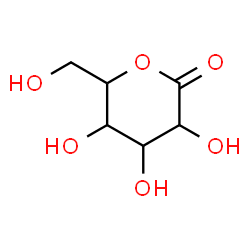 ChemSpider 2D Image | 3,4,5-Trihydroxy-6-(hydroxymethyl)tetrahydro-2H-pyran-2-on | C6H10O6