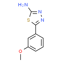 ChemSpider 2D Image | 5-(3-Methoxyphenyl)-1,3,4-thiadiazol-2-amine | C9H9N3OS