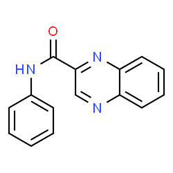 ChemSpider 2D Image | N-Phenyl-2-quinoxalinecarboxamide | C15H11N3O