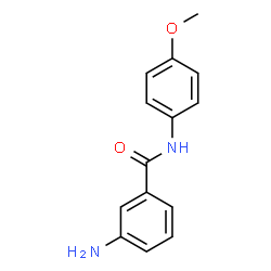 ChemSpider 2D Image | 3-Amino-N-(4-methoxyphenyl)benzamide | C14H14N2O2