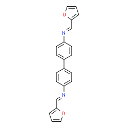 ChemSpider 2D Image | N,N'-Bis[(E)-2-furylmethylene]biphenyl-4,4'-diamine | C22H16N2O2