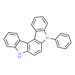 ChemSpider 2D Image | 5-phenyl-5H,8H-indolo[2,3-c]carbazole | C24H16N2