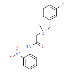ChemSpider 2D Image | N-(3-Fluorobenzyl)-N-methyl-2-[(2-nitrophenyl)amino]-2-oxoethanaminium | C16H17FN3O3