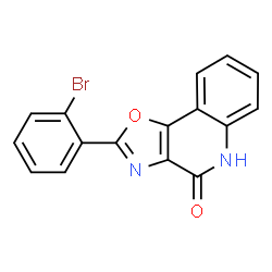 ChemSpider 2D Image | 2-(2-Bromophenyl)[1,3]oxazolo[4,5-c]quinolin-4(5H)-one | C16H9BrN2O2