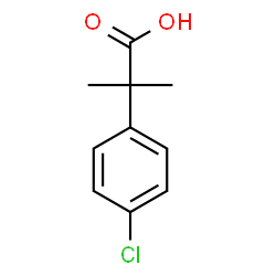 ChemSpider 2D Image | 2-(4-Chlorophenyl)-2-methylpropanoic acid | C10H11ClO2