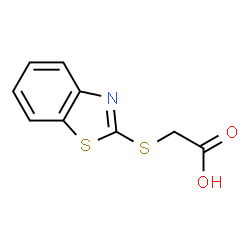ChemSpider 2D Image | 2-(Carboxymethylthio)Benzothiazole | C9H7NO2S2