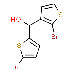 ChemSpider 2D Image | (2-Bromo-3-thienyl)(5-bromo-2-thienyl)methanol | C9H6Br2OS2