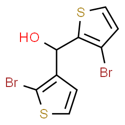 ChemSpider 2D Image | (2-Bromo-3-thienyl)(3-bromo-2-thienyl)methanol | C9H6Br2OS2