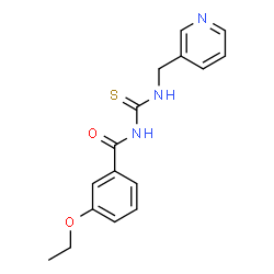ChemSpider 2D Image | 3-Ethoxy-N-[(3-pyridinylmethyl)carbamothioyl]benzamide | C16H17N3O2S