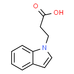 ChemSpider 2D Image | 1-INDOLEPROPIONIC ACID | C11H11NO2