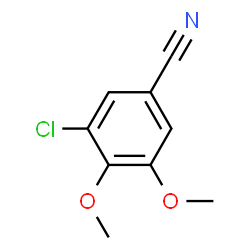 ChemSpider 2D Image | 3-Chloro-4,5-dimethoxybenzonitrile | C9H8ClNO2