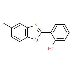 ChemSpider 2D Image | 2-(2-Bromophenyl)-5-methyl-1,3-benzoxazole | C14H10BrNO