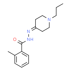 ChemSpider 2D Image | 2-Methyl-N'-(1-propyl-4-piperidinylidene)benzohydrazide | C16H23N3O