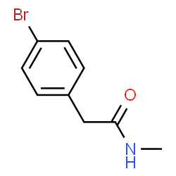 ChemSpider 2D Image | 2-(4-Bromophenyl)-N-methylacetamide | C9H10BrNO