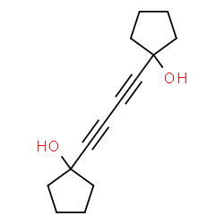 ChemSpider 2D Image | 1,4-BIS(1-HYDROXYCYCLOPENTYL)-1,3-BUTADIYNE | C14H18O2