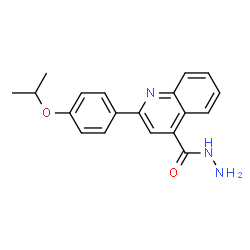 ChemSpider 2D Image | 2-(4-Isopropoxyphenyl)-4-quinolinecarbohydrazide | C19H19N3O2