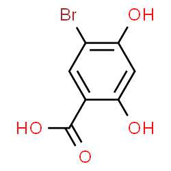 ChemSpider 2D Image | 5-BROMO-2,4-DIHYDROXYBENZOIC ACID | C7H5BrO4