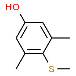 ChemSpider 2D Image | 3,5-Dimethyl-(4-thiomethyl)Phenol | C9H12OS