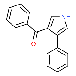 ChemSpider 2D Image | Phenyl(4-phenyl-1H-pyrrol-3-yl)methanone | C17H13NO