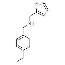 ChemSpider 2D Image | N-(4-ethylbenzyl)-N-(2-furylmethyl)amine | C14H17NO