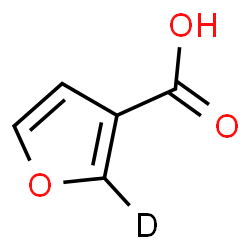 ChemSpider 2D Image | 3-(2-~2~H)Furancarboxylic acid | C5H3DO3