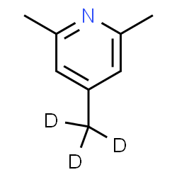 ChemSpider 2D Image | 2,6-Dimethyl-4-(~2~H_3_)methylpyridine | C8H8D3N