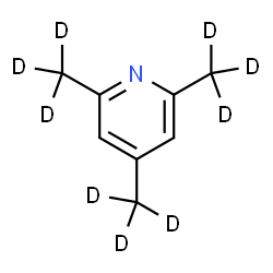 ChemSpider 2D Image | 2,4,6-Tris[(~2~H_3_)methyl]pyridine | C8H2D9N