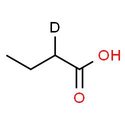 ChemSpider 2D Image | (2-~2~H_1_)Butanoic acid | C4H7DO2